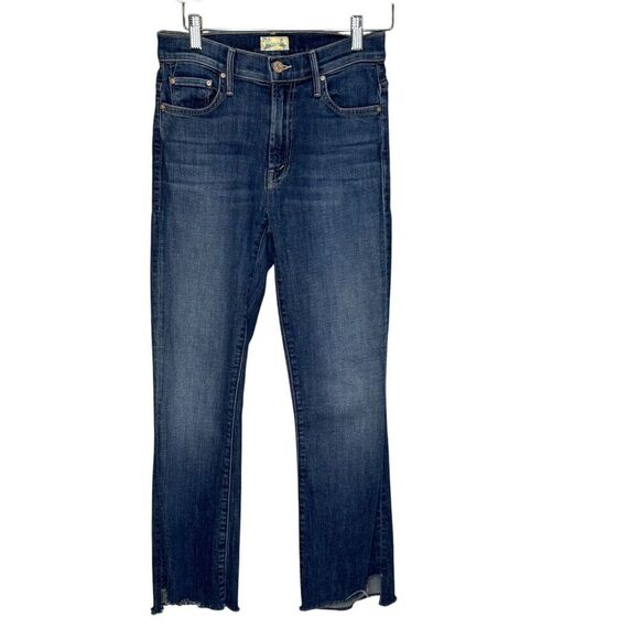 Mother Denim - MOTHER The Insider Crop Step Fray Jeans Size 25 Blue Girl Crush